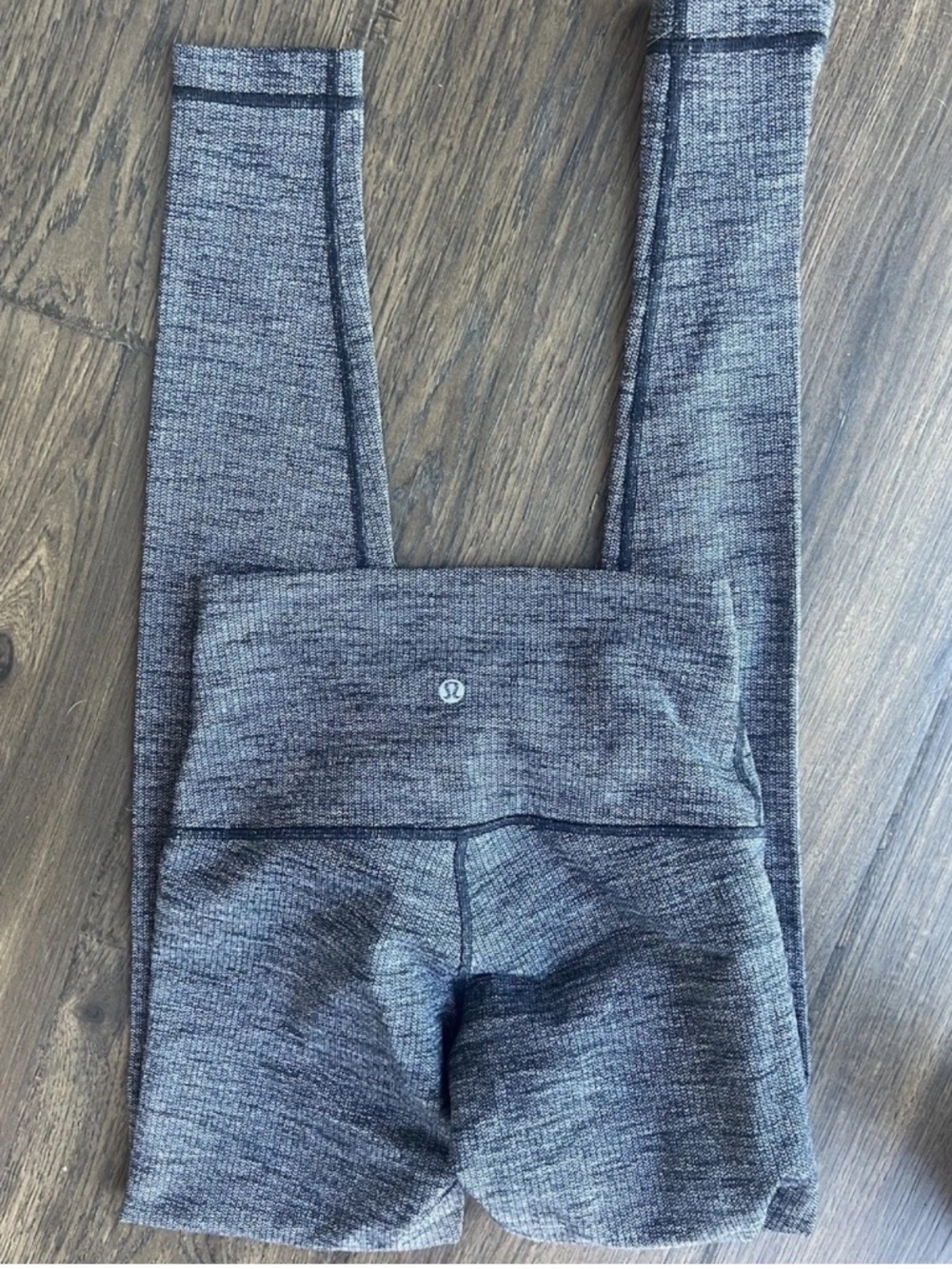Lululemon Wunder Under ultra High-Rise Tight 30” Jacquard Black Dark Slate Sz 6